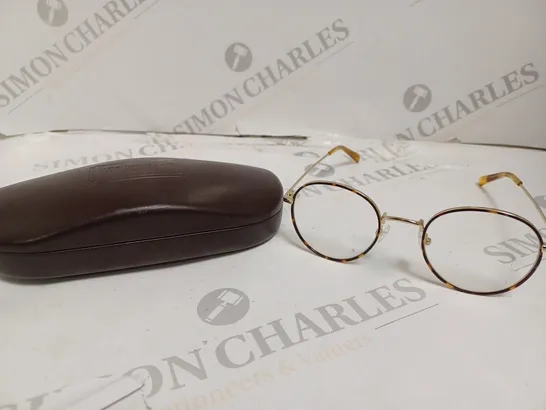 LONDON RETRO CONCORD TORTOISE SHELL ROUND FRAME GLASSES 