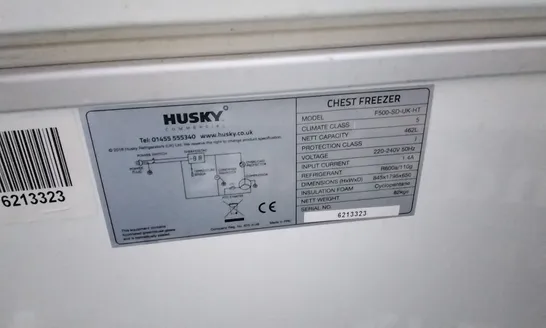 HUSKY COMMERCIAL CHEST FREEZER F500-SD-UK-HT