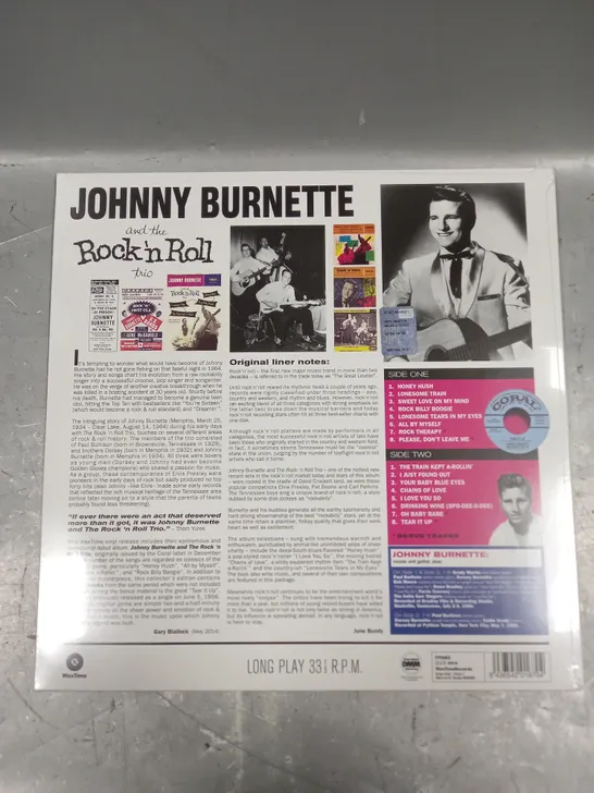 SEALED JOHNNY BURNETTE AND THE ROCK 'N ROLL TRIO LIMITED EDITION VINYL 