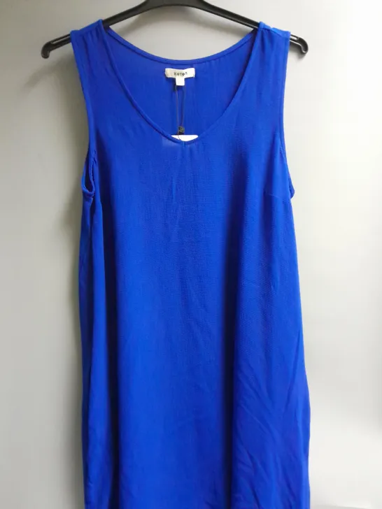 3 WOMEN'S TANK TOP DRESS IN BLUE, RED, KHAKI SIZES 8 AND 12