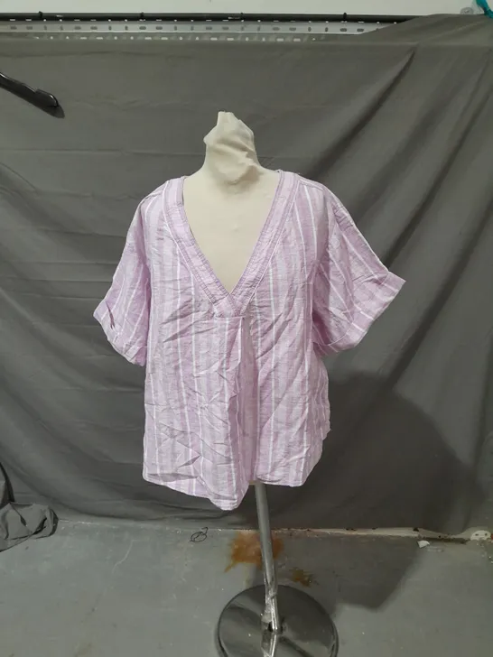 ANTHROPOLOGIE LADIES TUNIC PINK COMBO SIZE L