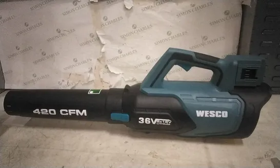 BOXED WESCO WS8512 CORDLESS BLOWER