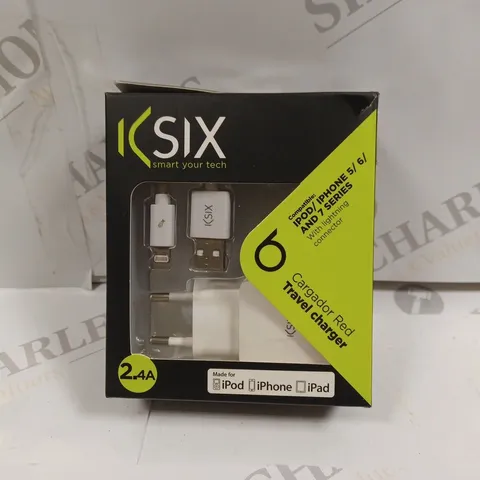 K-SIX TRAVEL CHARGER FOR IPHONE