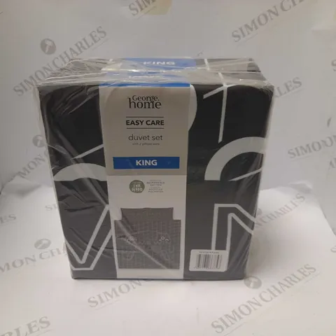 BRAND NEW GEORGE HOME DUVET SET KING SIZE