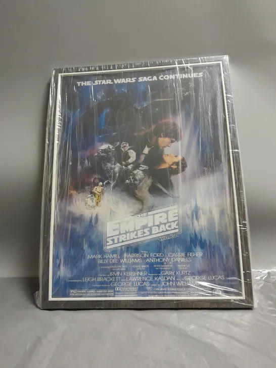 FRAMED STAR WARS THE EMPIRE STRIKES BACK MOVIE POSTER 16"X12"