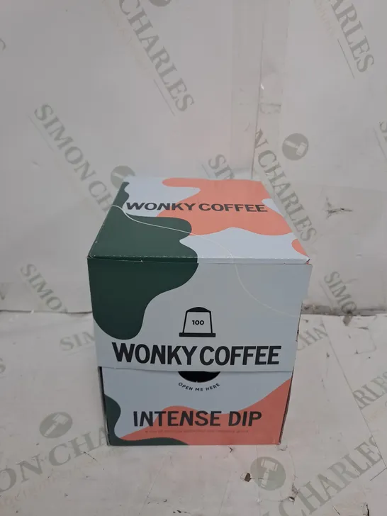 BOX OF 100 WONKY COFFEE PODS 