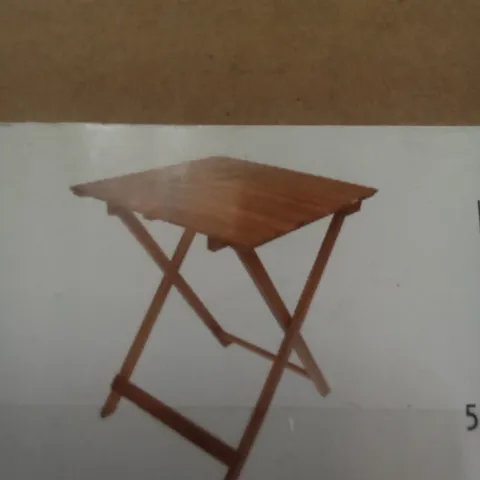 BOXED VIRGINIA FOLDING WOODEN CHAIR 