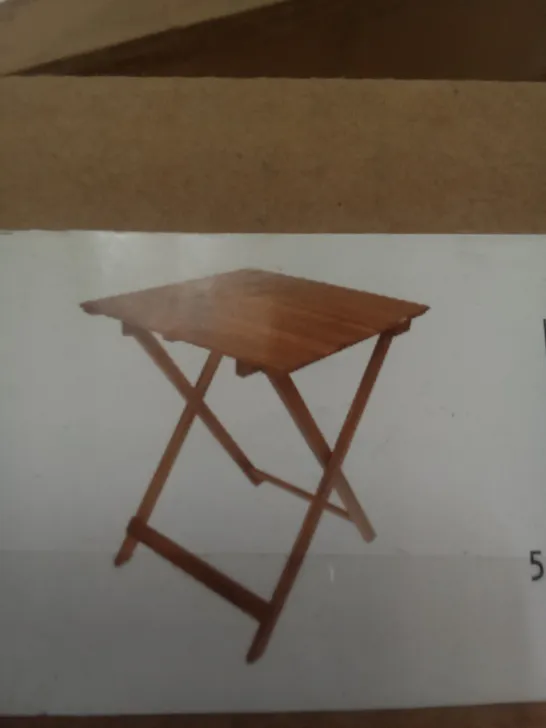 BOXED VIRGINIA FOLDING WOODEN CHAIR 