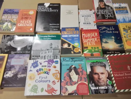 LARGE QUANTITY OF ASSORTED BOOKS TO INCLUDE MAURICE KEEN MEDIEVAL EUROPE, CONQUERING THE IMPOSSIBLE, DON WINSLOW THE POWER OF THE DOG AND VARIOUS CHILDREN'S BOOKS