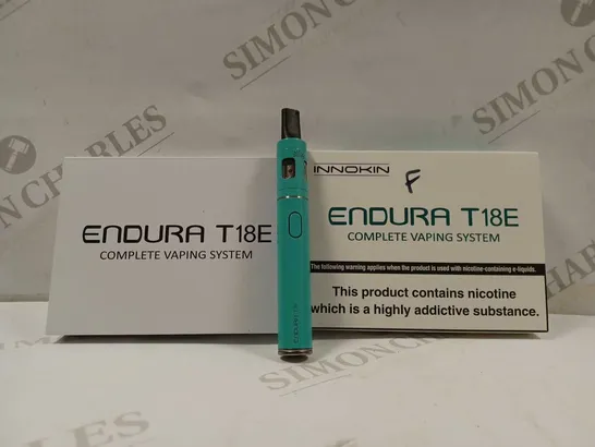 BOX OF 2 INNOKIN ENDURA T18E VAPING SYSTEM IN CYAN 