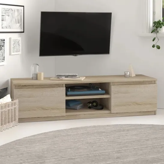 BOXED DELANCEY TV STAND FOR TVS UP TO 65" - BEIGE (2 BOXES)