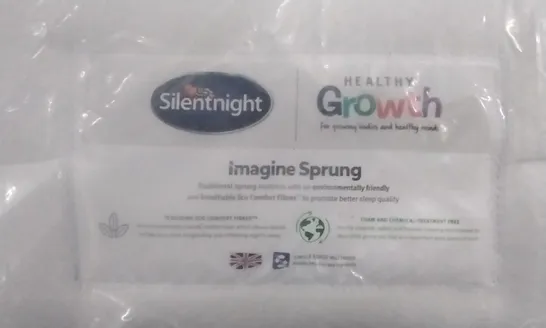 QUALITY BAGGED SILENTNIGHT HEALTHY GROW KIDS TRADITIONAL SPRUNG SINGLE 3' MATTRESS 