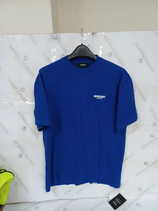 REPRESENT OWNERS CLUB T-SHIRT BLUE SIZE SMALL