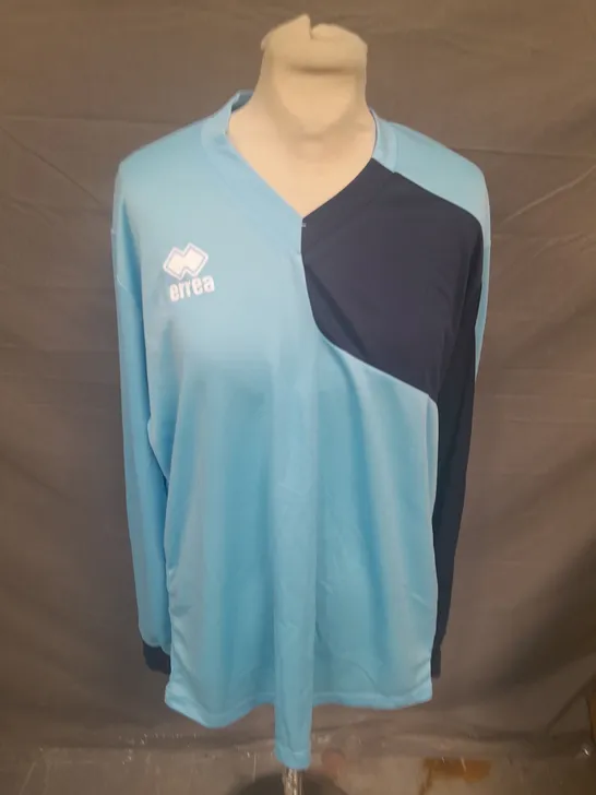 BOX OF APPROXIMATELY 6 ASSORTED ERREA LONG SLEEVED FOOTBALL TOPS - SIZE XL