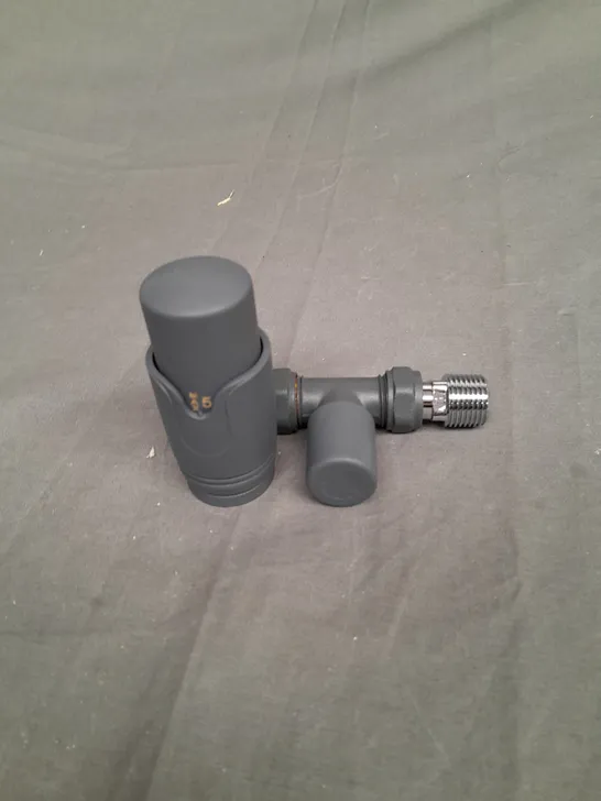 ANTHRACITE THERMOSTATIC STRAIGHT RADIATOR VALVES