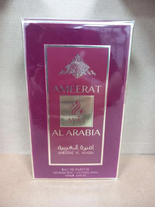 BOXED AND SEALED AMEERAT AYAT AL ARABIA EAU DE PARFUM 100ML