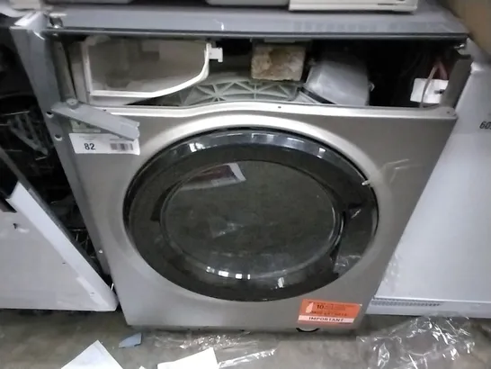 GREY WASHING MACHINE WITH BLACK DOOR