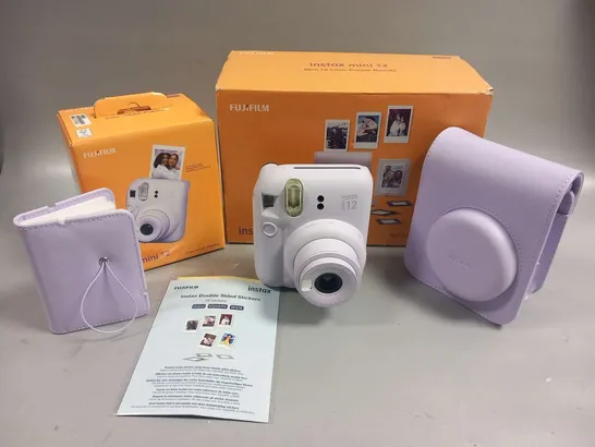 BOXED FUJIFILM IMSTAX MINI 12 PURPLE BUNDLE