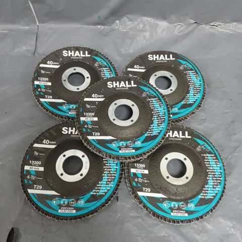 LOT OF 5 SHALL SANDING DISCS SH007001MX