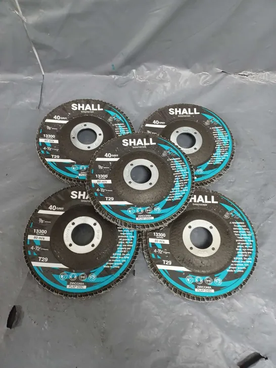 LOT OF 5 SHALL SANDING DISCS SH007001MX