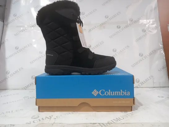BOXED PAIR OF COLUMBIA WOMEN'S ICE MAIDEN II BOOTS IN BLACK UK SIZE 6.5