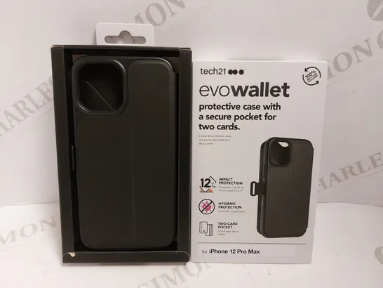 TECH21 EVO WALLET FOR IPHONE 12 PRO MAX - BLACK