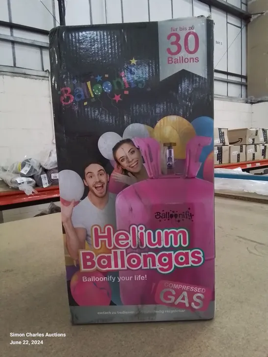 BOXED BRAND NEW HELIUM BALLOON GAS FOR APPROX 30 BALLOONS 