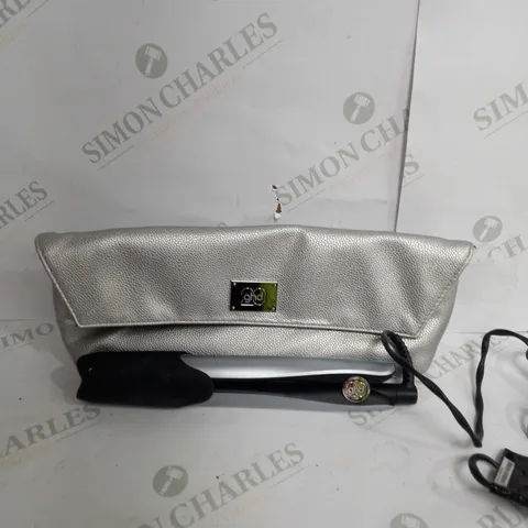 GHD HAIR STRAIGHTERN IN SILVER WITH BAG