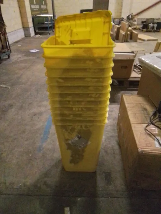 LOT CONTAINING APPROX 11 X BIOHAZARD BINS