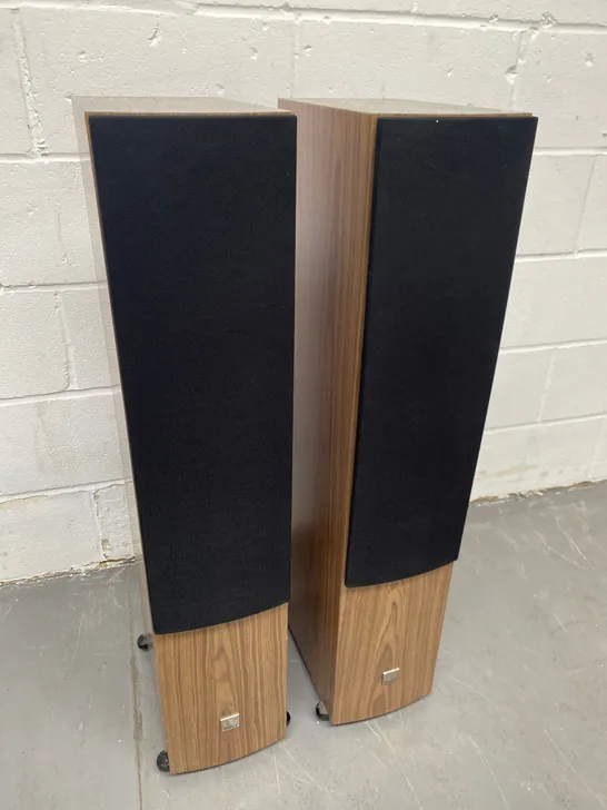 BOXED PAIR OF DALI RUBICON 6 FLOORSTANDING SPEAKERS, WALNUT (2 BOXES)