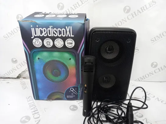 BOXED JUICE DISCO XL WIRELESS SPEAKER WITH MICROPHONE