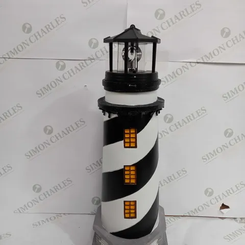 GARDEN REFLECTIONS SOLAR LED LIGHTHOUSE 50CM