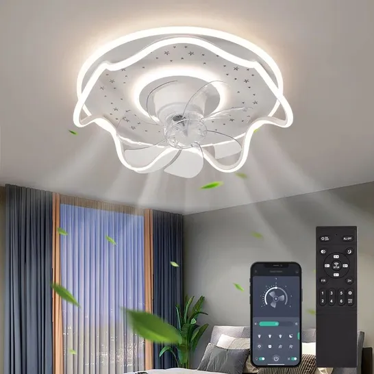 BOXED GONNELLI 45CM 7 - BLADE LED SMART CEILING FAN WITH REMOTE CONTROL 