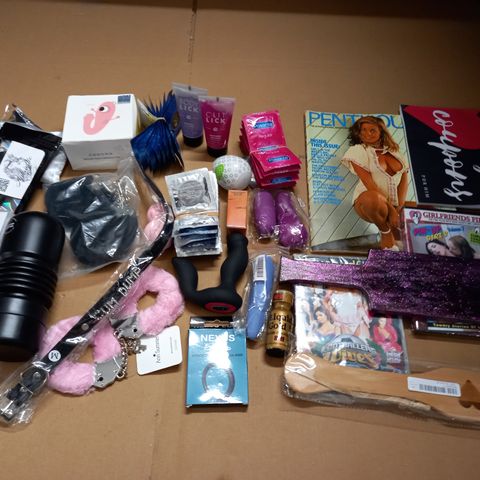 LOT OF ASSORTED PERSONAL PLEASURE ITEMS 