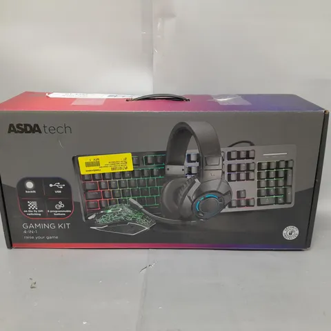 BOXED ASDA TECH 4-IN-1 GAMING KIT 