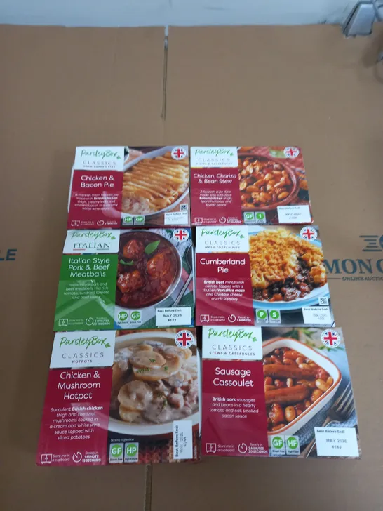 BOXED LOT OF APPROXIMATELY 45 PARSLEY BOX MEALS ASSORTED MEALS