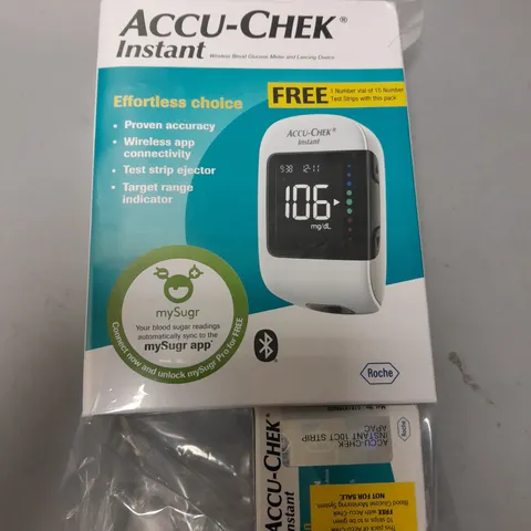 SEALED ACCU-CHEK INSTANT WIRELESS BLOOD GLUCOSE METER AND LANCING DEVICE