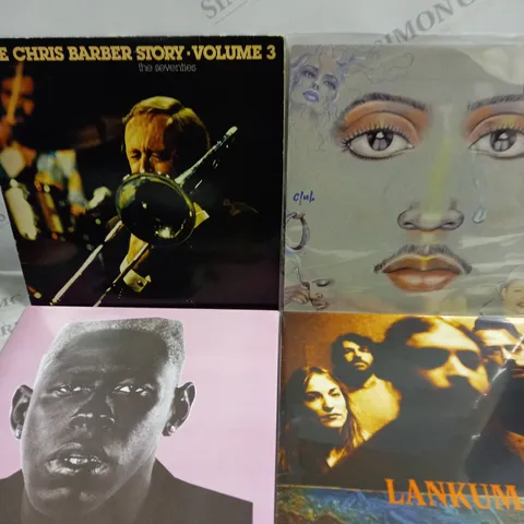 APPROXIMATELY 10 ASSORTED VINYLS FROM VARIOUS ARTISTS TO INCLUDE ELTON JOHN, LANKUM, OLLUST ETC 