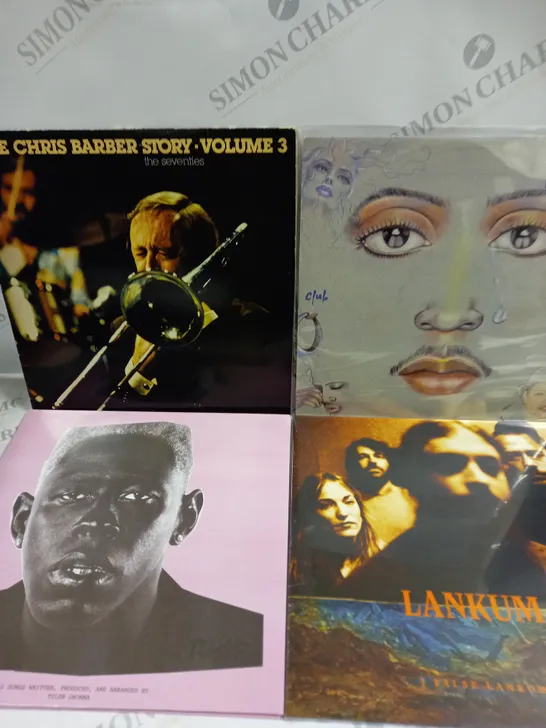 APPROXIMATELY 10 ASSORTED VINYLS FROM VARIOUS ARTISTS TO INCLUDE ELTON JOHN, LANKUM, OLLUST ETC 