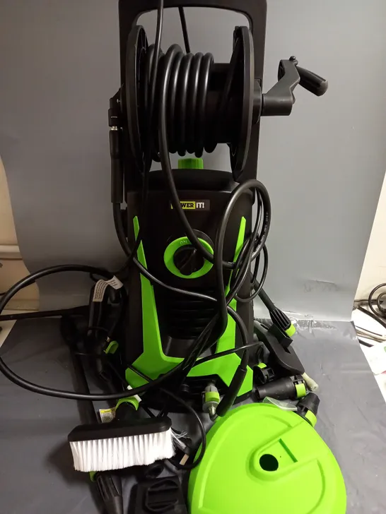 BOXED POWER IT! ELECTRIC 2200W PRESURE WASHER IN BLACK/GREEN