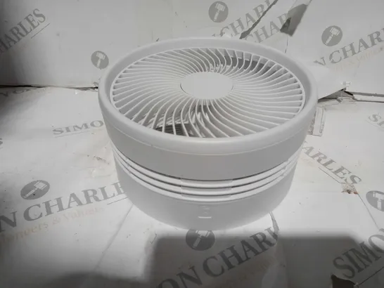 BELL & HOWELL RECHARGEABLE EXTENDABLE DESK & FLOOR FAN, WHITE