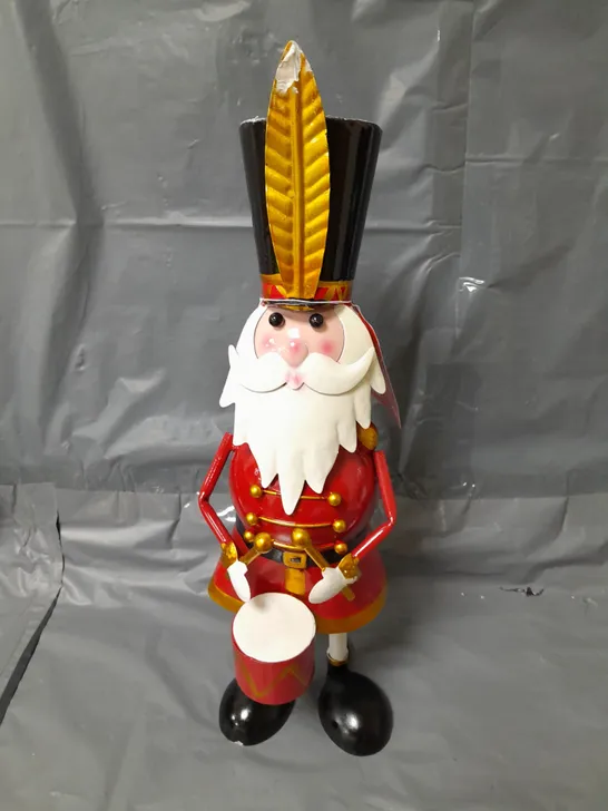 BOXED THREE KINGS CAPTAIN SANTA METAL OUTDOOR CHRISTMAS DECORATION