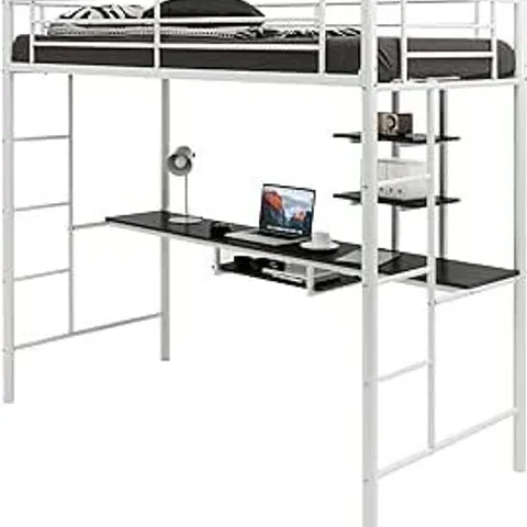 BOXED COSTWAY METAL BUNK BED WITH DESK (1 BOX)