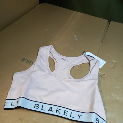 BLAKELY PINK SPORTS BRA SIZE S 