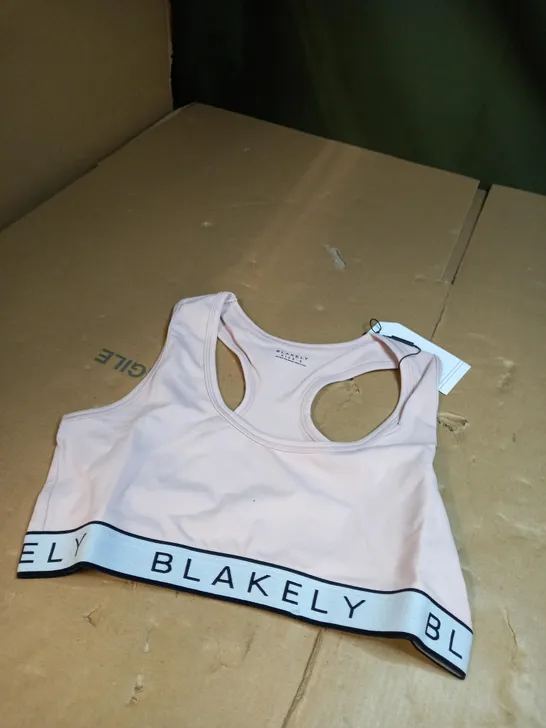 BLAKELY PINK SPORTS BRA SIZE S 