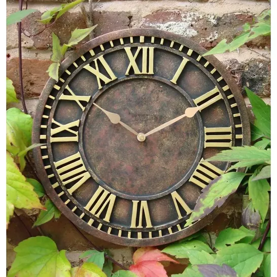 BOXED CURLEE METAL WALL CLOCK