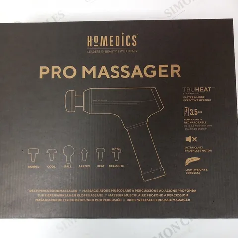 BOXED HOMEDICS PRO MASSAGER DEEP PERCUSSION MASSAGER PGM-1000GQVI-EU