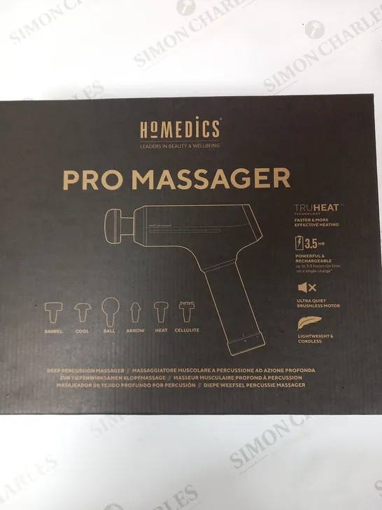 BOXED HOMEDICS PRO MASSAGER DEEP PERCUSSION MASSAGER PGM-1000GQVI-EU