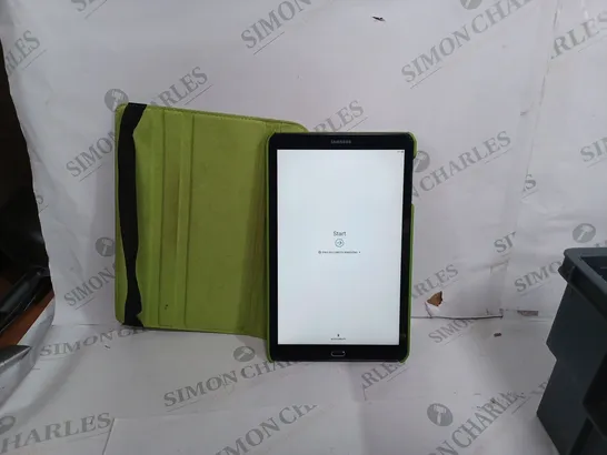 SAMSUNG GALAXY TAB A6 WITH GREEN FOLDING CASE