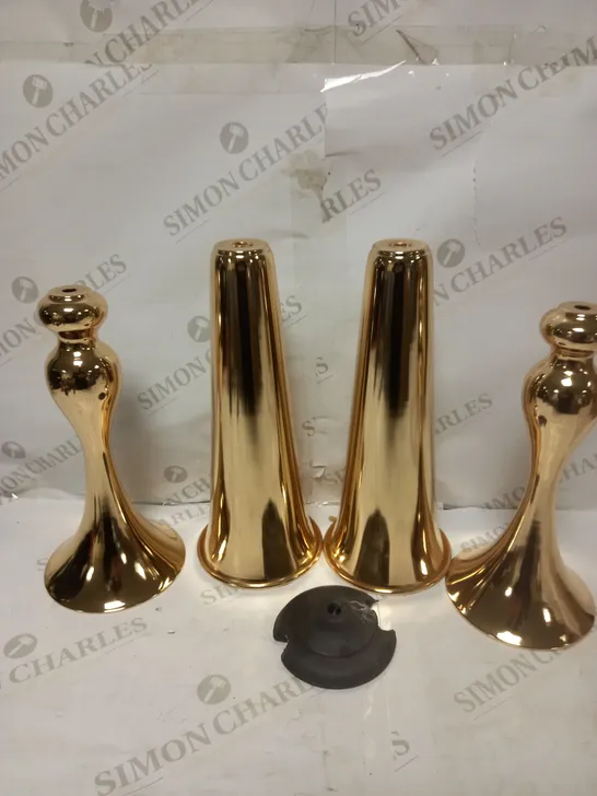 VERSATILE METAL WEDDING CENTERPIECE TRUMPET VASES